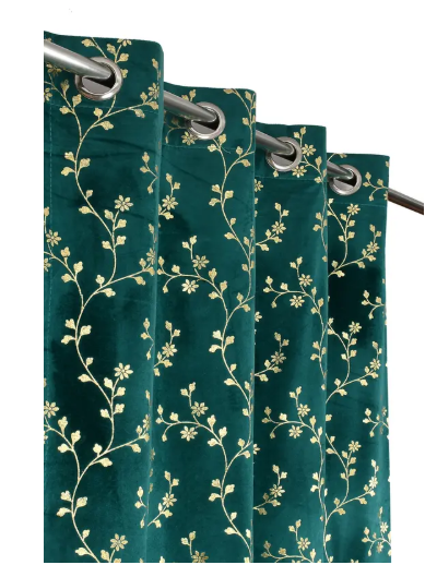 Premium thermal-insulating blackout curtains to block light.